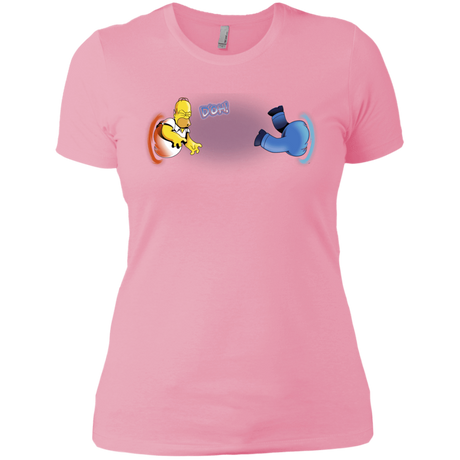 T-Shirts Light Pink / X-Small Portal D'oh Women's Premium T-Shirt