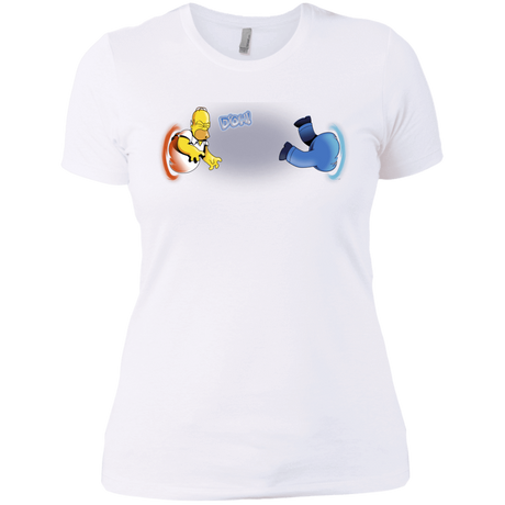 T-Shirts White / X-Small Portal D'oh Women's Premium T-Shirt
