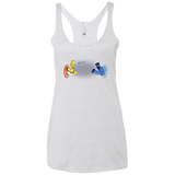 T-Shirts Heather White / X-Small Portal D'oh Women's Triblend Racerback Tank