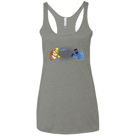 T-Shirts Venetian Grey / X-Small Portal D'oh Women's Triblend Racerback Tank