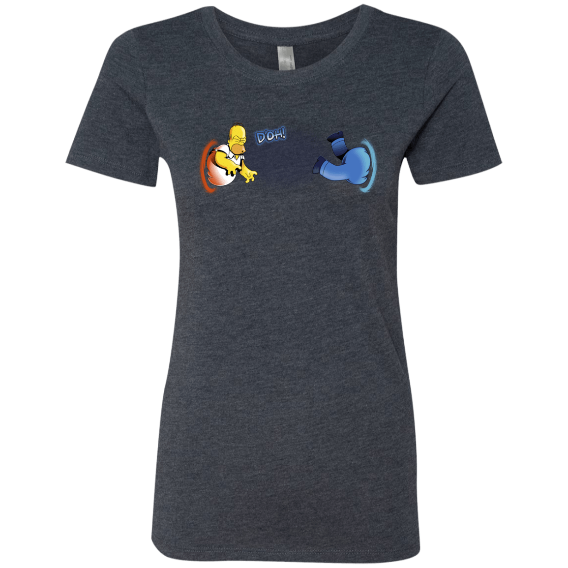 T-Shirts Vintage Navy / S Portal D'oh Women's Triblend T-Shirt