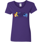 T-Shirts Purple / S Portal D'oh Women's V-Neck T-Shirt