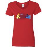 T-Shirts Red / S Portal D'oh Women's V-Neck T-Shirt