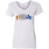 T-Shirts White / S Portal D'oh Women's V-Neck T-Shirt