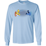 T-Shirts Light Blue / YS Portal D'oh Youth Long Sleeve T-Shirt