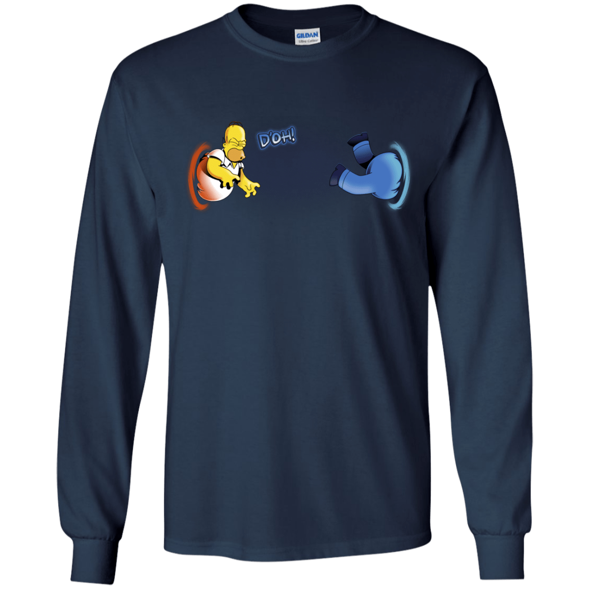 T-Shirts Navy / YS Portal D'oh Youth Long Sleeve T-Shirt