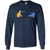 T-Shirts Navy / YS Portal D'oh Youth Long Sleeve T-Shirt