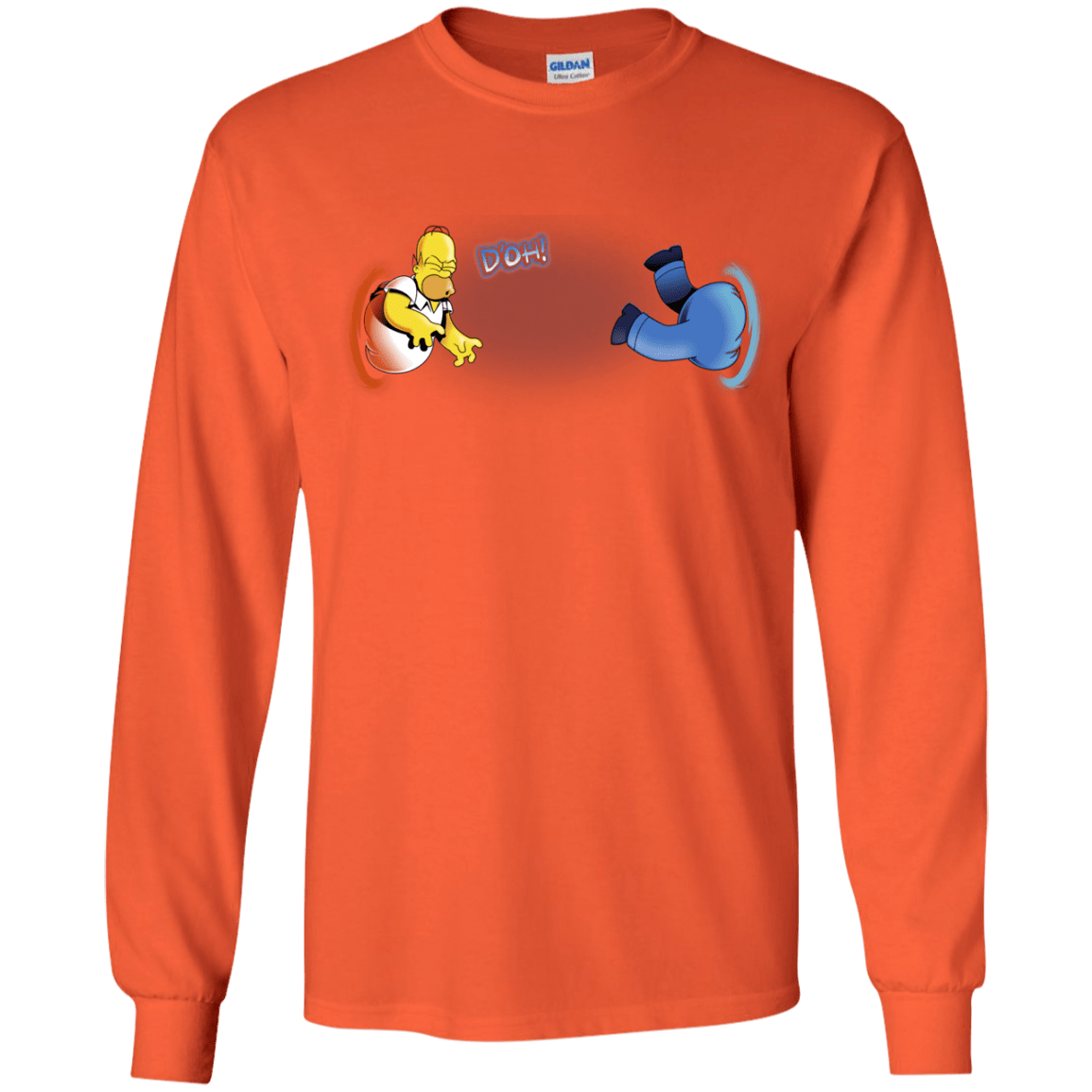 T-Shirts Orange / YS Portal D'oh Youth Long Sleeve T-Shirt