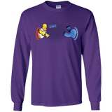 T-Shirts Purple / YS Portal D'oh Youth Long Sleeve T-Shirt