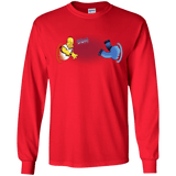 T-Shirts Red / YS Portal D'oh Youth Long Sleeve T-Shirt