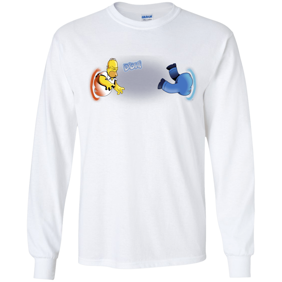 T-Shirts White / YS Portal D'oh Youth Long Sleeve T-Shirt