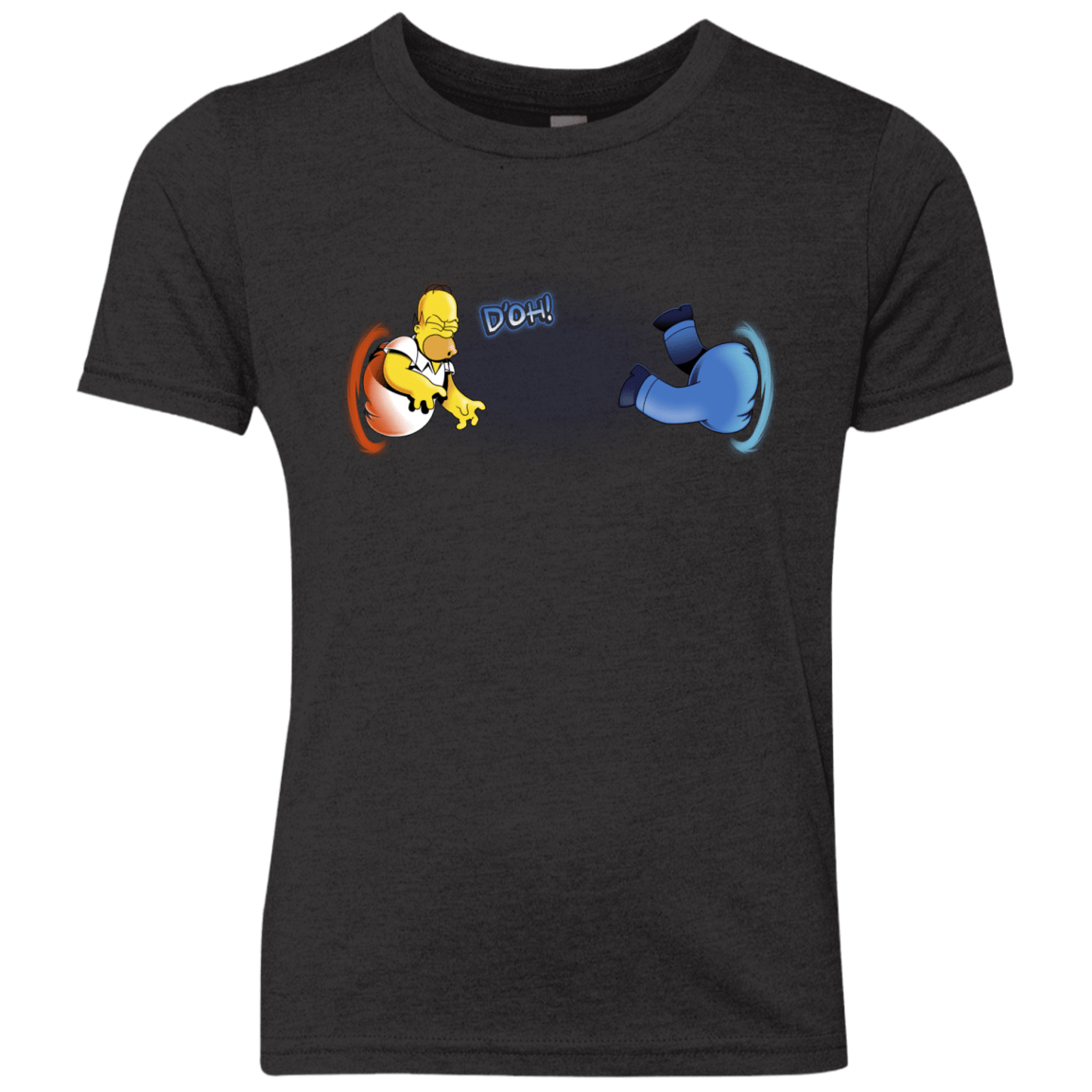 T-Shirts Vintage Black / YXS Portal D'oh Youth Triblend T-Shirt