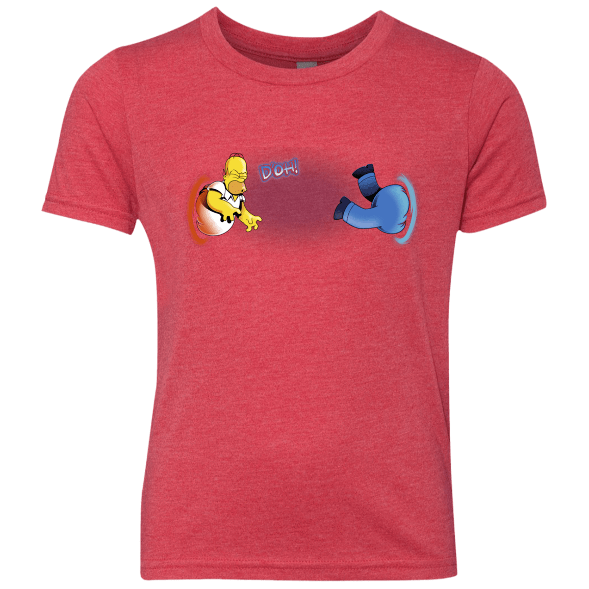 T-Shirts Vintage Red / YXS Portal D'oh Youth Triblend T-Shirt