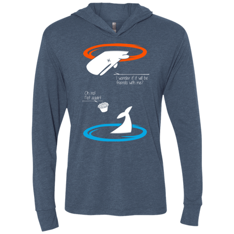 T-Shirts Indigo / X-Small Portal guide Triblend Long Sleeve Hoodie Tee