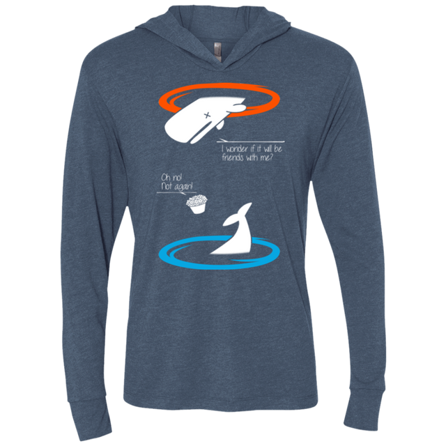 T-Shirts Indigo / X-Small Portal guide Triblend Long Sleeve Hoodie Tee