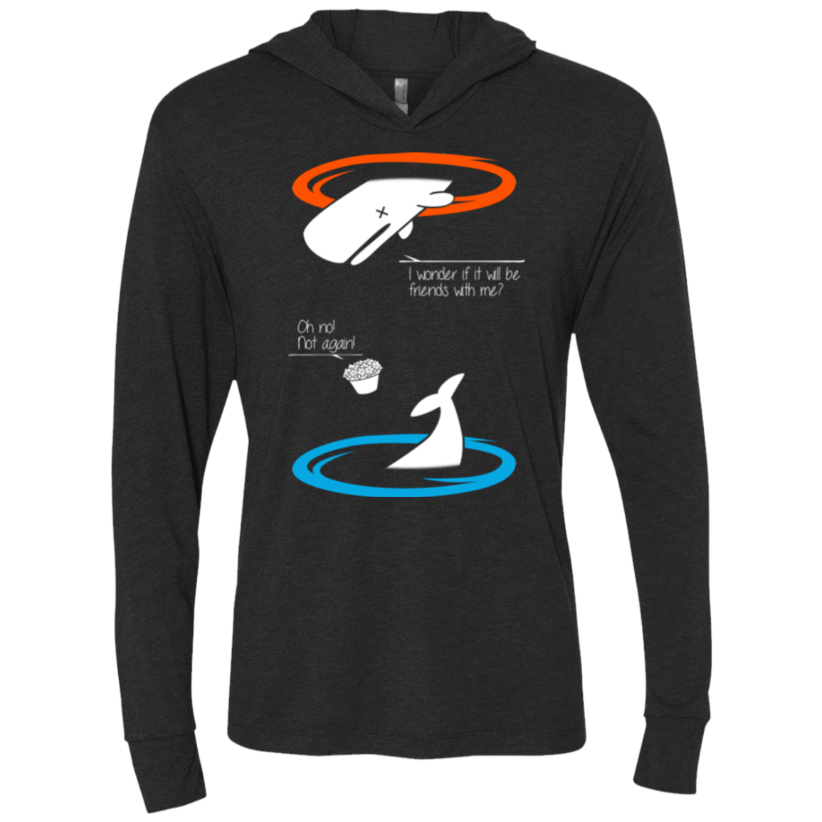 T-Shirts Vintage Black / X-Small Portal guide Triblend Long Sleeve Hoodie Tee