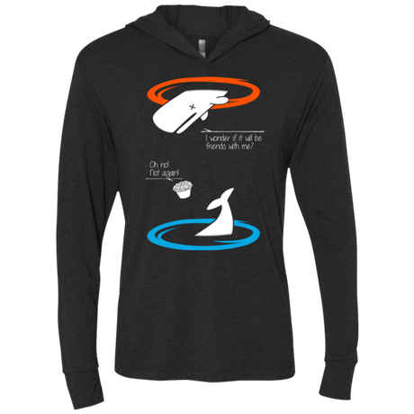 T-Shirts Vintage Black / X-Small Portal guide Triblend Long Sleeve Hoodie Tee