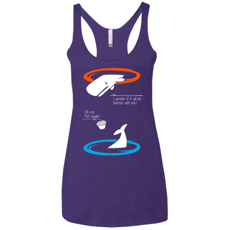 T-Shirts Purple / X-Small Portal guide Women's Triblend Racerback Tank