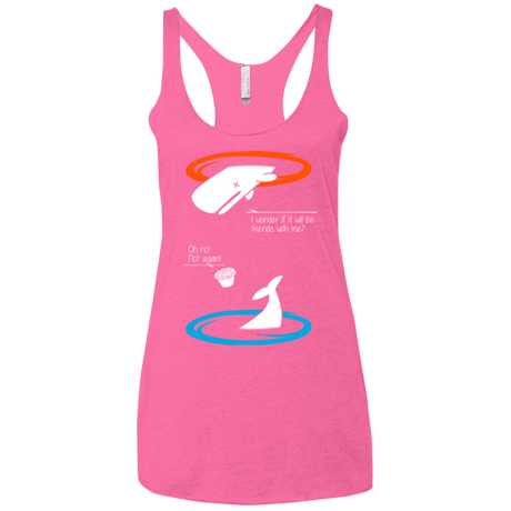T-Shirts Vintage Pink / X-Small Portal guide Women's Triblend Racerback Tank