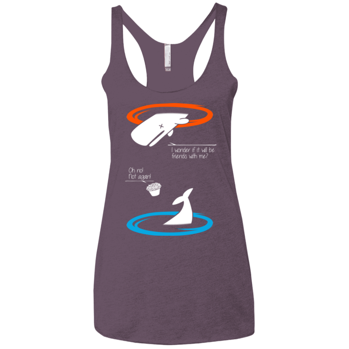 T-Shirts Vintage Purple / X-Small Portal guide Women's Triblend Racerback Tank