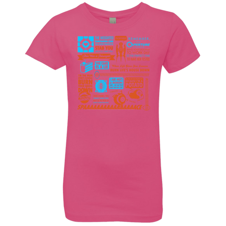 T-Shirts Hot Pink / YXS Portal Quotes Girls Premium T-Shirt
