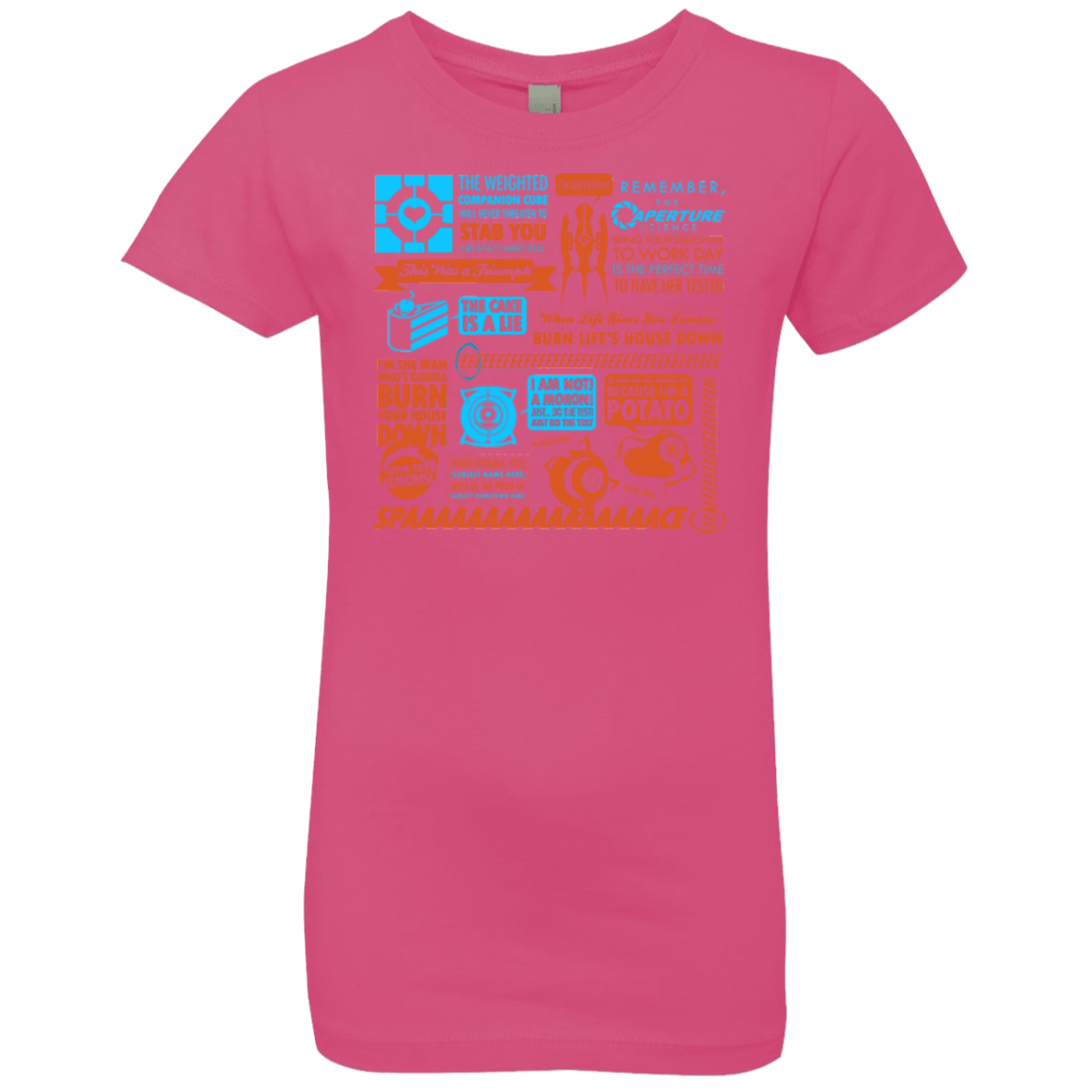 T-Shirts Hot Pink / YXS Portal Quotes Girls Premium T-Shirt