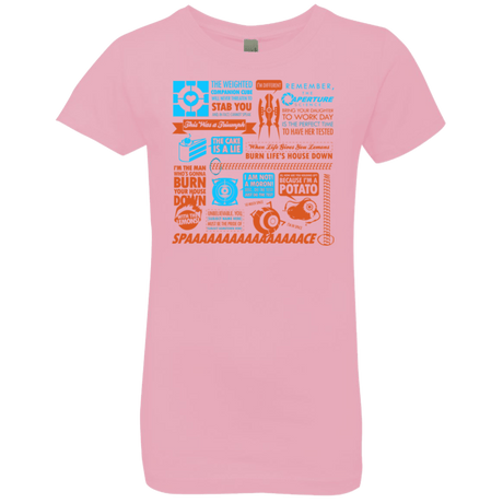 T-Shirts Light Pink / YXS Portal Quotes Girls Premium T-Shirt
