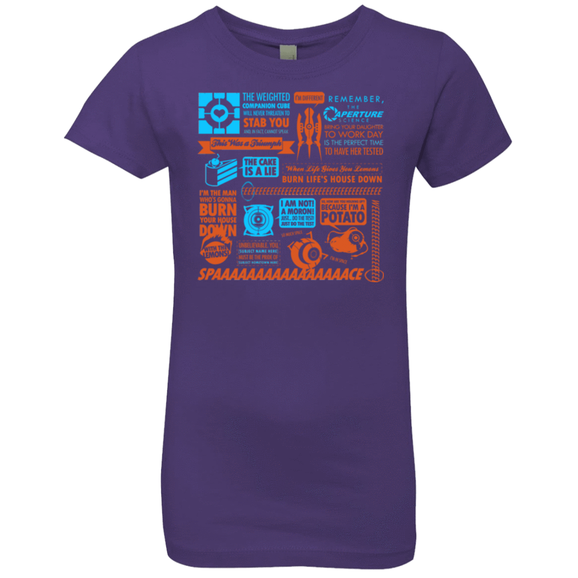 T-Shirts Purple Rush / YXS Portal Quotes Girls Premium T-Shirt