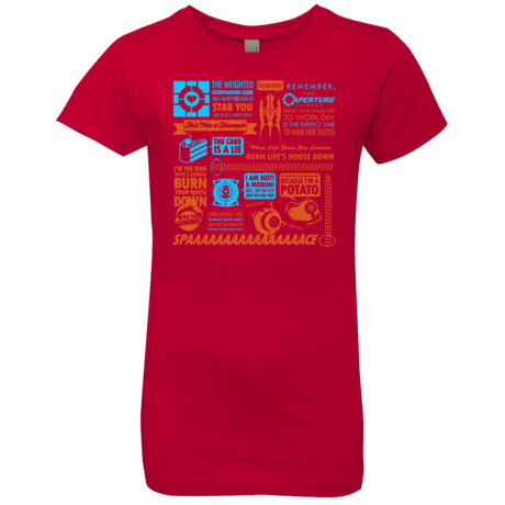 T-Shirts Red / YXS Portal Quotes Girls Premium T-Shirt