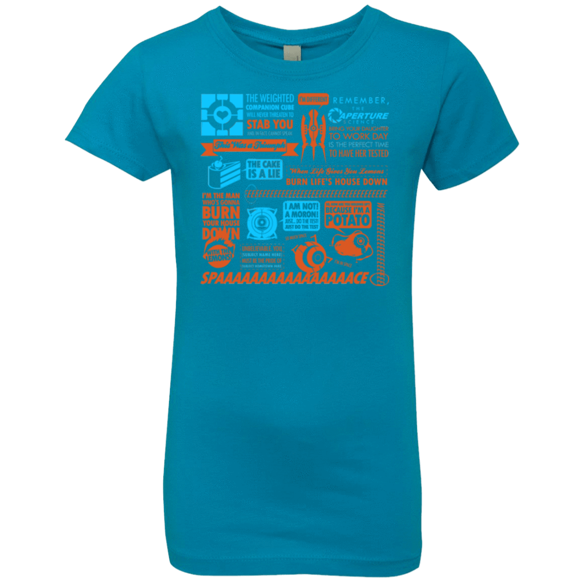 T-Shirts Turquoise / YXS Portal Quotes Girls Premium T-Shirt