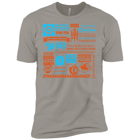 T-Shirts Light Grey / X-Small Portal Quotes Men's Premium T-Shirt