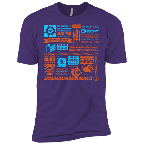 T-Shirts Purple / X-Small Portal Quotes Men's Premium T-Shirt