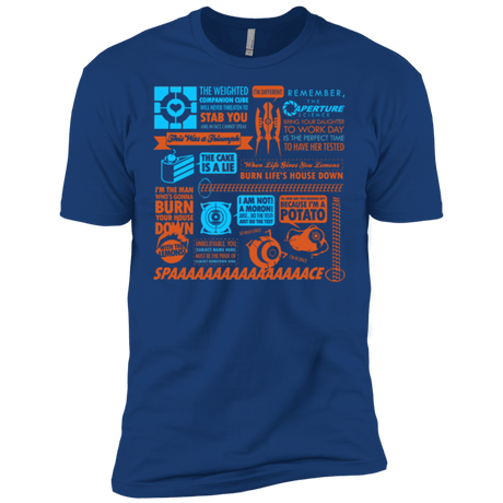 T-Shirts Royal / X-Small Portal Quotes Men's Premium T-Shirt