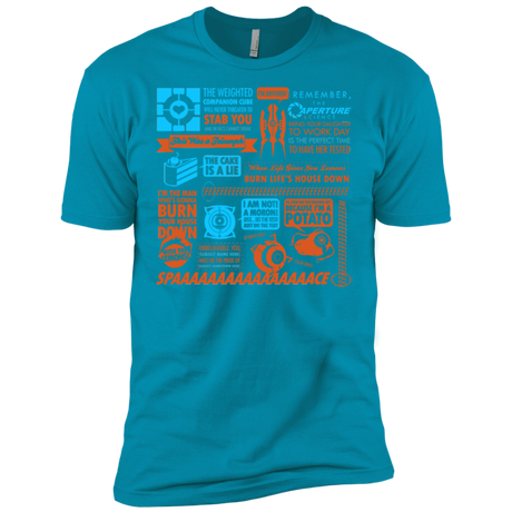 T-Shirts Turquoise / X-Small Portal Quotes Men's Premium T-Shirt