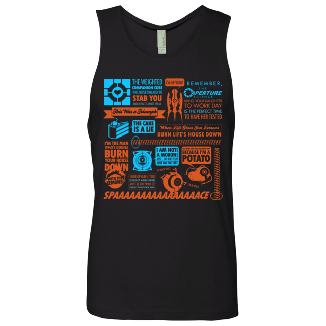 T-Shirts Black / Small Portal Quotes Men's Premium Tank Top