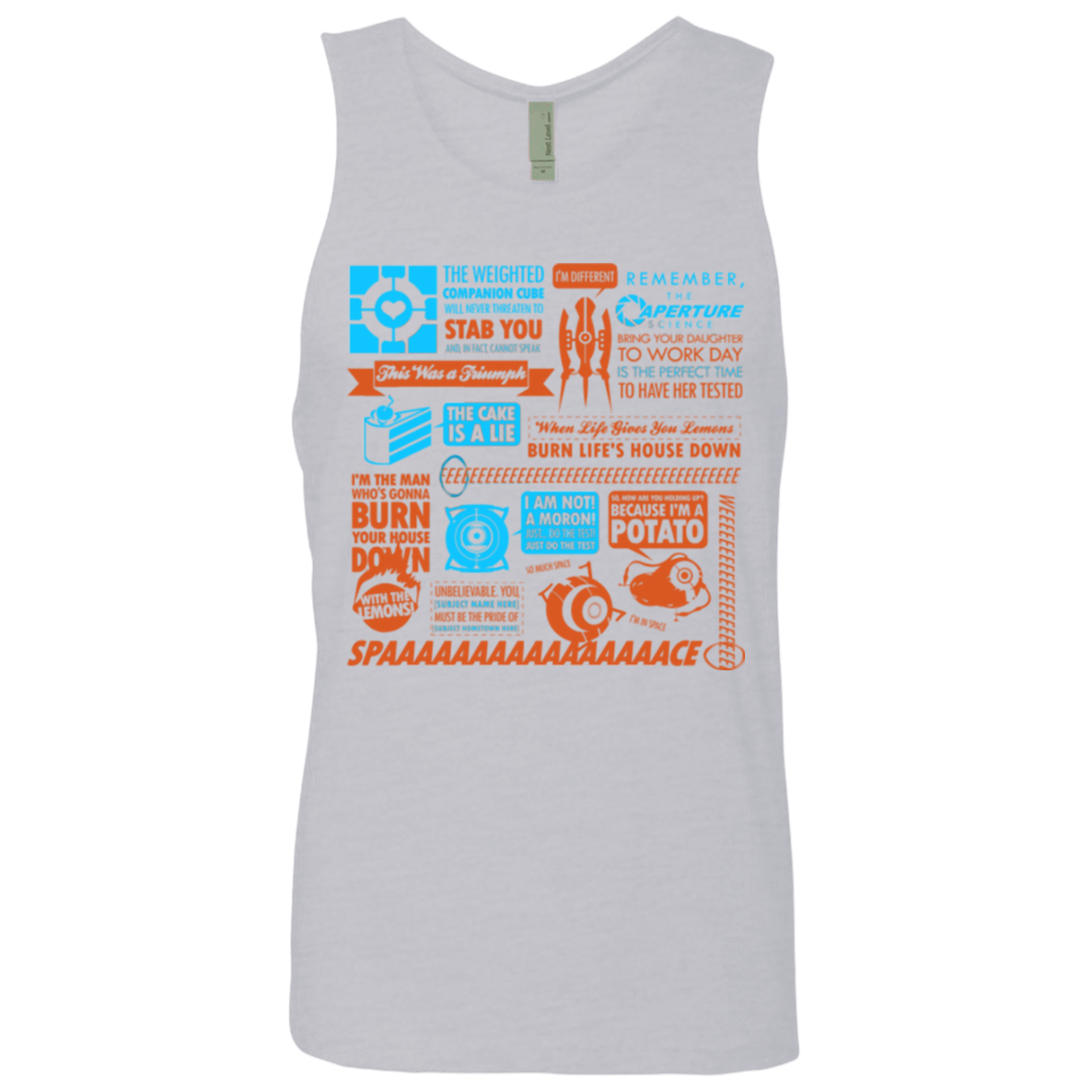 T-Shirts Heather Grey / Small Portal Quotes Men's Premium Tank Top
