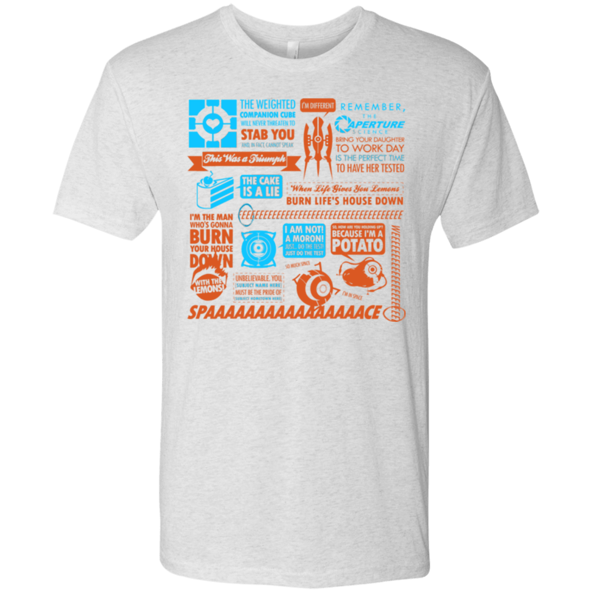 T-Shirts Heather White / Small Portal Quotes Men's Triblend T-Shirt