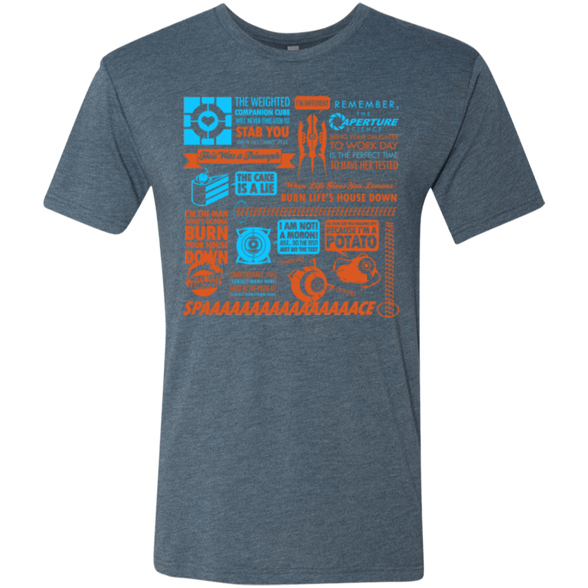 T-Shirts Indigo / Small Portal Quotes Men's Triblend T-Shirt