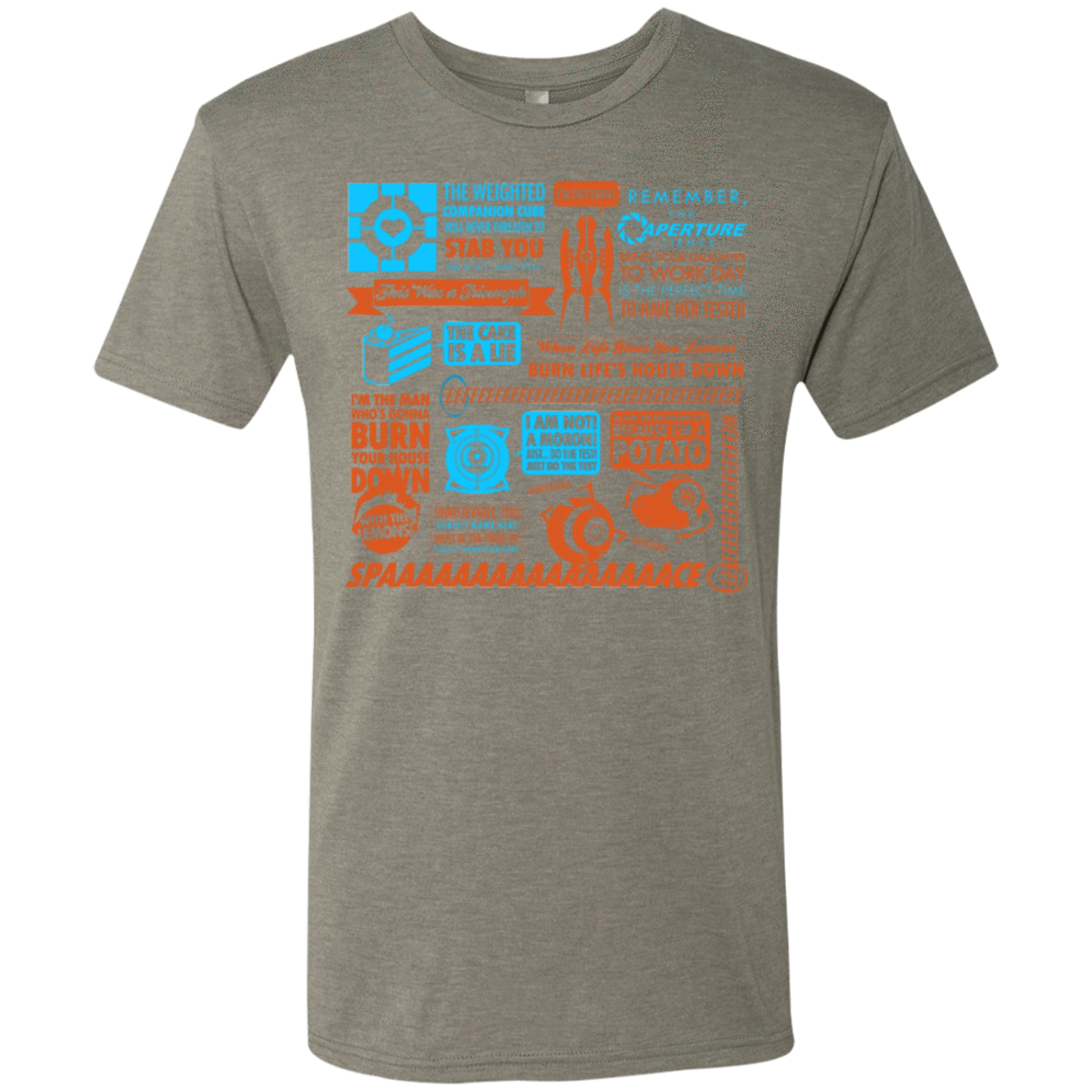 T-Shirts Venetian Grey / Small Portal Quotes Men's Triblend T-Shirt