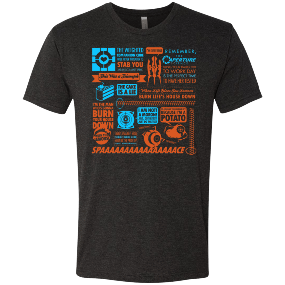 T-Shirts Vintage Black / Small Portal Quotes Men's Triblend T-Shirt