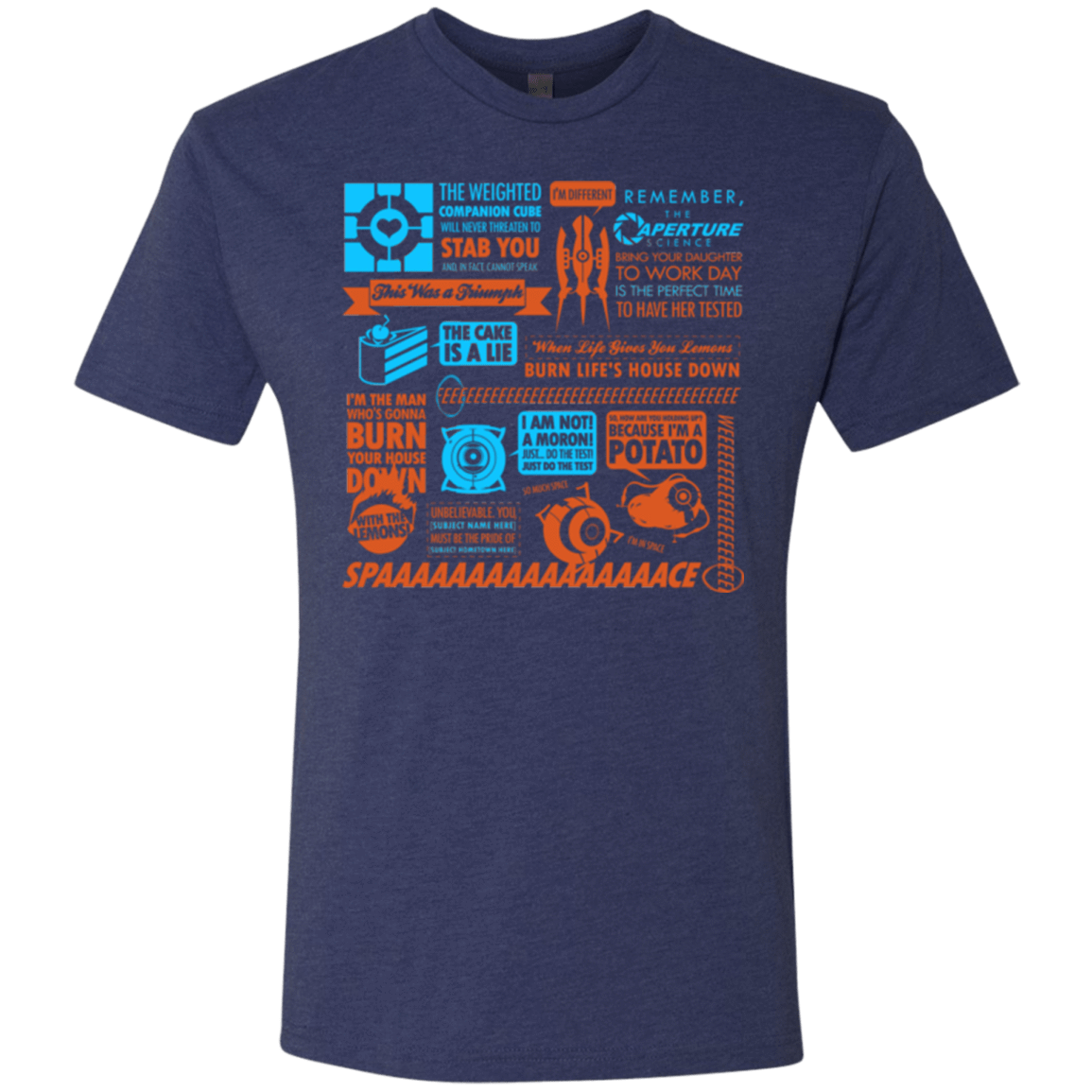 T-Shirts Vintage Navy / Small Portal Quotes Men's Triblend T-Shirt