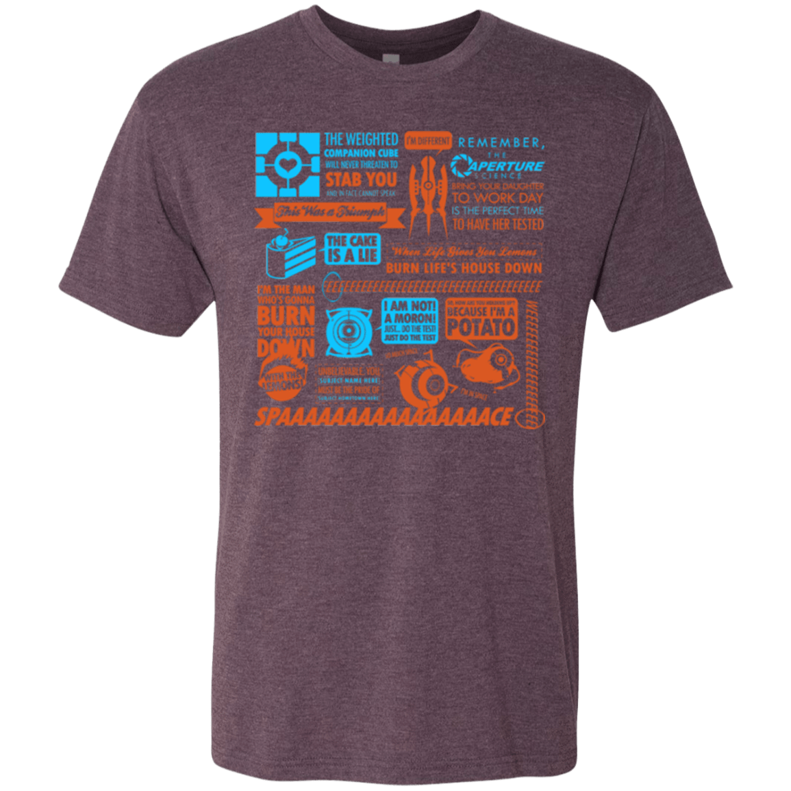 T-Shirts Vintage Purple / Small Portal Quotes Men's Triblend T-Shirt