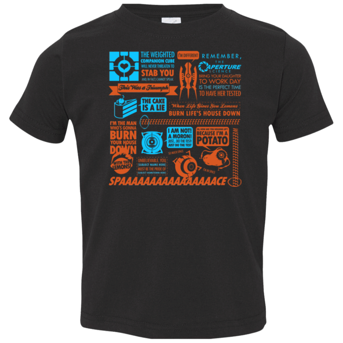 T-Shirts Black / 2T Portal Quotes Toddler Premium T-Shirt