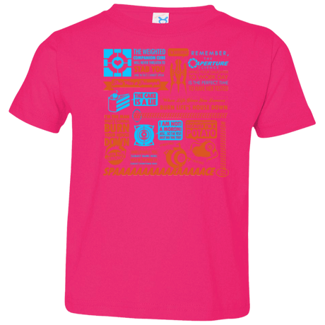 T-Shirts Hot Pink / 2T Portal Quotes Toddler Premium T-Shirt