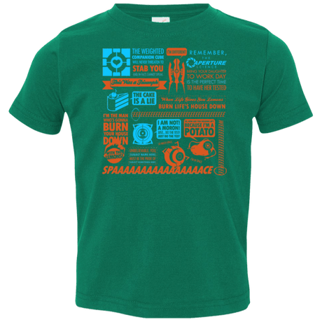 T-Shirts Kelly / 2T Portal Quotes Toddler Premium T-Shirt