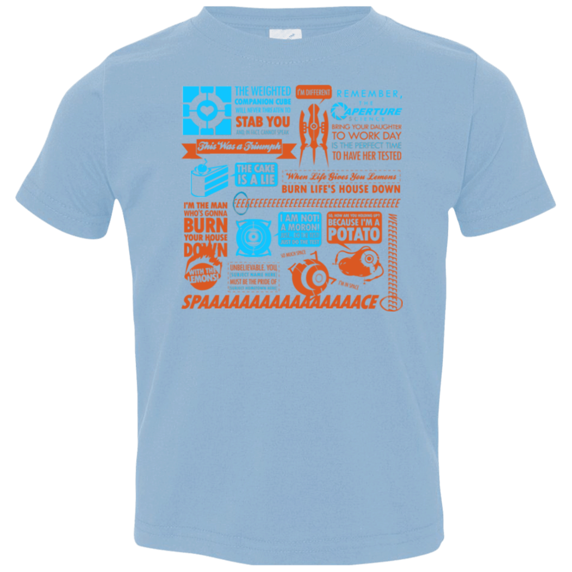 T-Shirts Light Blue / 2T Portal Quotes Toddler Premium T-Shirt