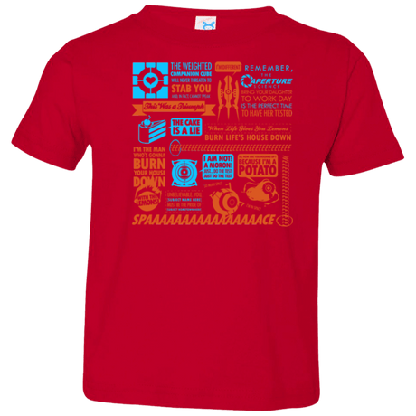T-Shirts Red / 2T Portal Quotes Toddler Premium T-Shirt