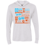 T-Shirts Heather White / X-Small Portal Quotes Triblend Long Sleeve Hoodie Tee