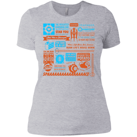 T-Shirts Heather Grey / X-Small Portal Quotes Women's Premium T-Shirt