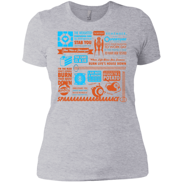 T-Shirts Heather Grey / X-Small Portal Quotes Women's Premium T-Shirt